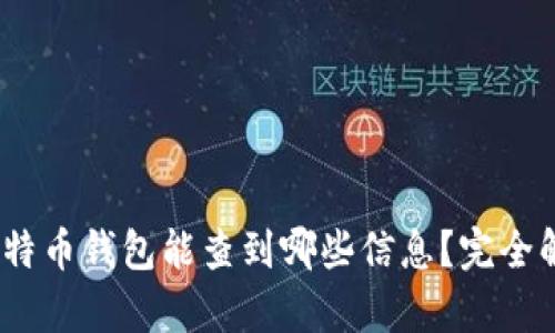 :比特币钱包能查到哪些信息？完全解析