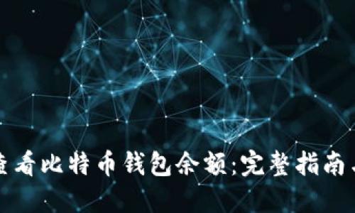 如何轻松查看比特币钱包余额：完整指南与实用技巧
